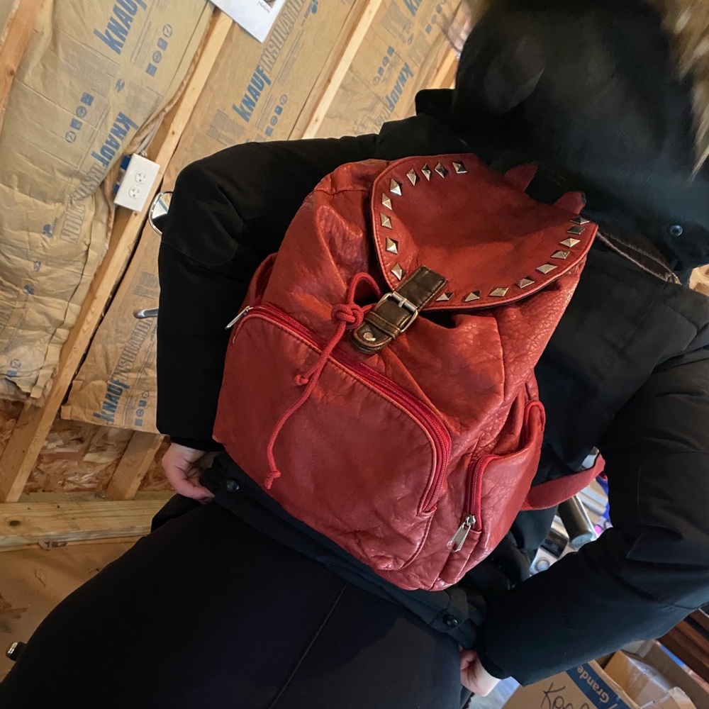 NWOT Olsenboye Vegan leather backpack